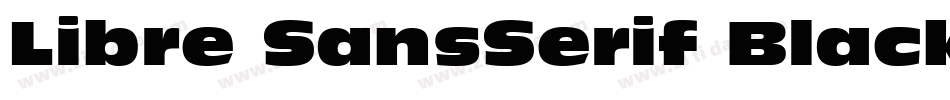 Libre SansSerif Black SSi Extra Bold字体转换
